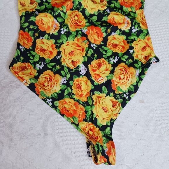 Zara Floral Halter Neck Women's Bodysuit size M - Picture 8 of 10